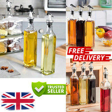 Clear glass olive oil - oil, pourer