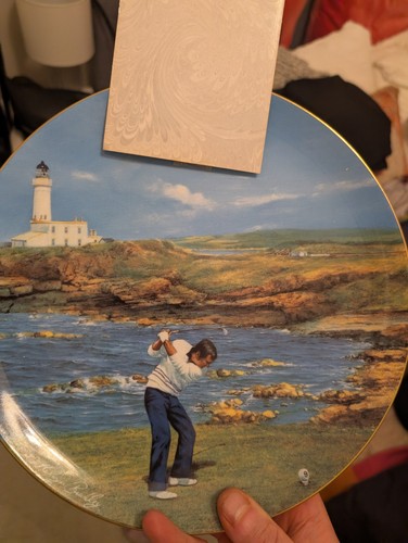Coalport turnberry golf plate - turnberry,