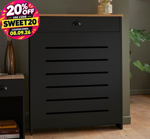 Black radiator cover - cover, cabinet