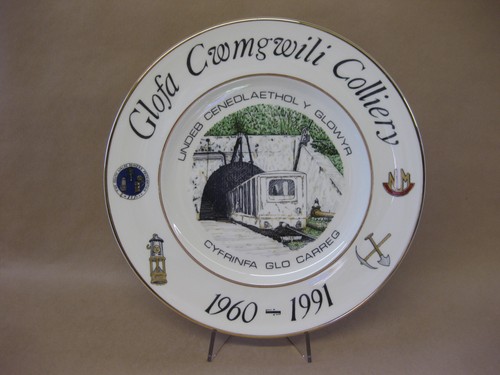 Cwmgwili colliery plate 1960 - cwmgwili,