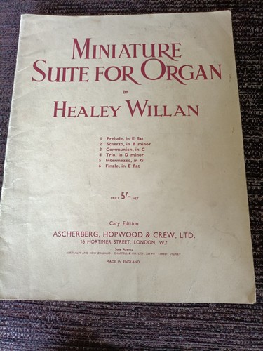 Miniature suite for organ - suite,