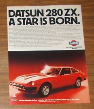 Rare Advertising Nissan Datsun 280 ZX - A Star is Born 1979