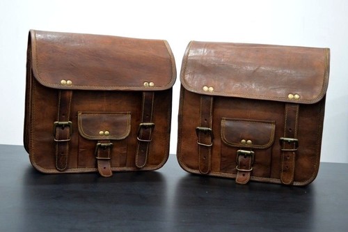 Vintage leather motorcycle - leather,