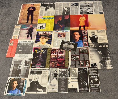 Gary numan magazine cuttings - gary,