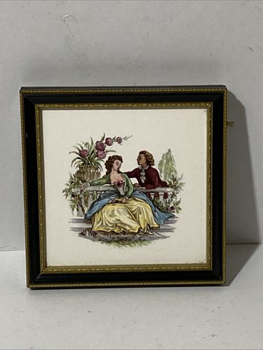 Rare vtg french framed - rare,