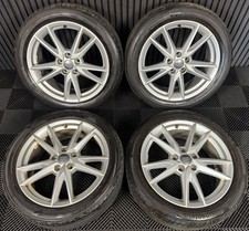 18'' GENUINE AUDI Q2 S LINE 5 DOUBLE SPOKE ALLOY WHEELS TYRES ALLOYS