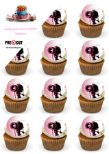 400 Bespoke, Personalised, Edible Cupcake Toppers, Your Picture, Your Words,Logo