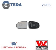 5420837 REAR VIEW MIRROR GLASS PAIR LHD ONLY VAN WEZEL 2PCS FOR TOYOTA AVENSIS