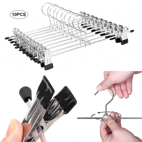 Strong metal clips hangers - 10-strong,