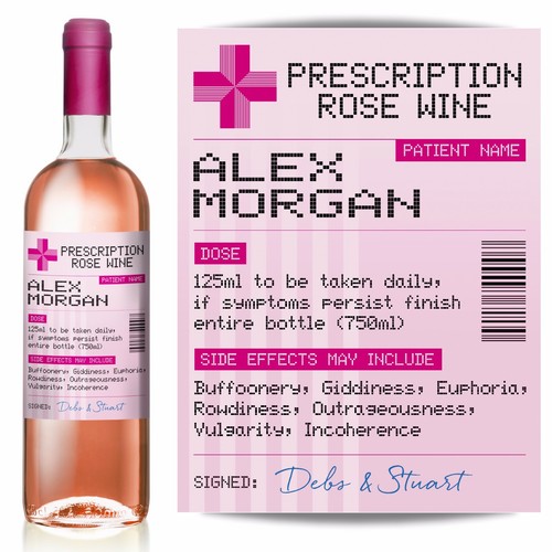 Personalised prescription rose - prescription,