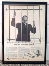 Framed original Classic Car Ad