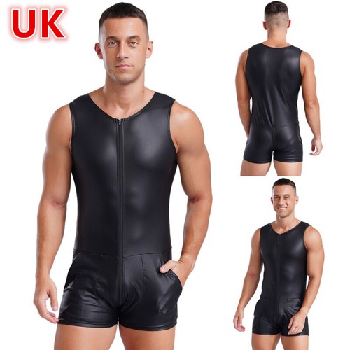 Men latex catsuit pvc - catsuit,