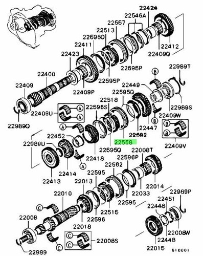 Sleeve 5th rev synch - m/t,