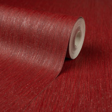 Red Glitter Textured Wallpaper Plain Shimmer Silver Sparkle HeavyWeight Vinyl