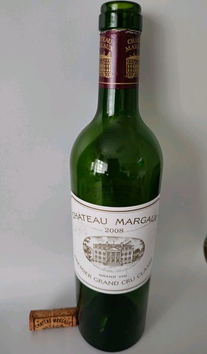 Chateau margaux 2008 empty - margaux,