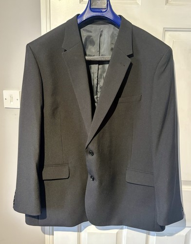 Gents black suit chest 46 - suit, 50