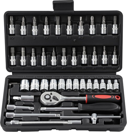 46pcs drive socket - 1/4",