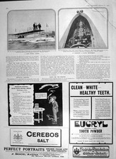 Old Antique Print 1906 Motor