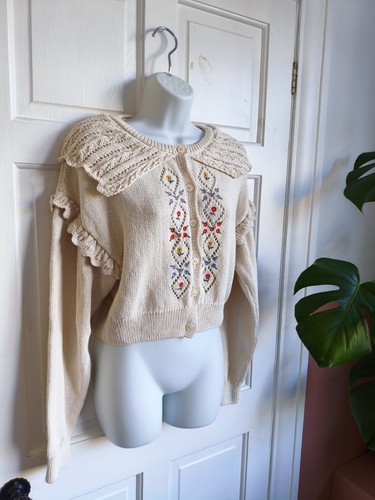 Zara cardigan cream - cardigan, floral