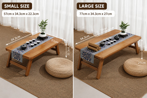 Foldable bamboo japanese low - bamboo,
