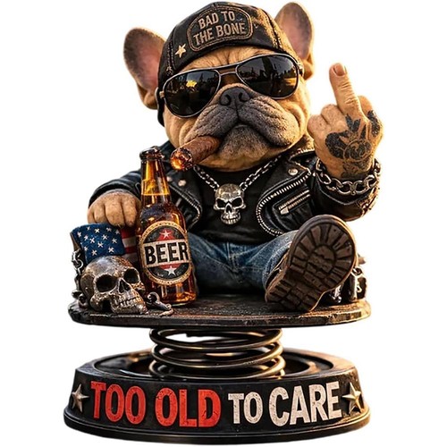 Funny bulldog bobblehead - funny, for