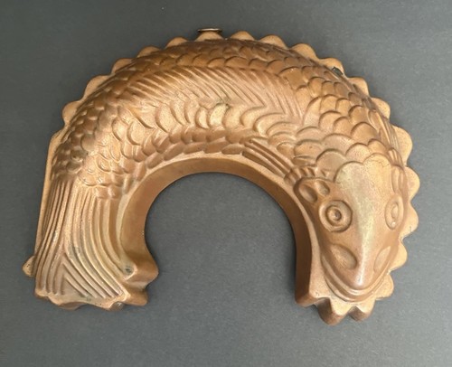 Antique english copper fish - english,