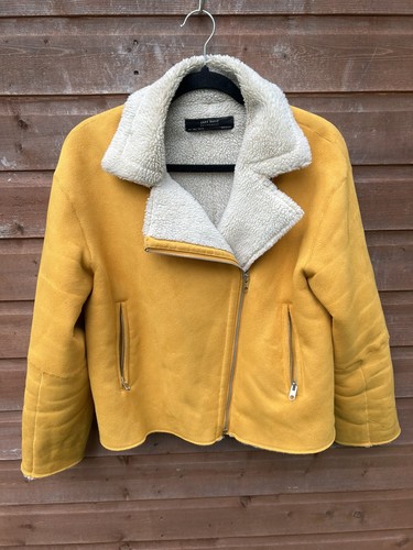Zara womens yellow fleece - zara,