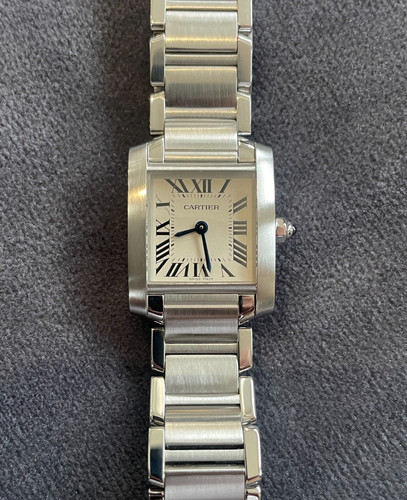 Cartier tank francaise watch - cartier,