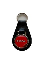 BLACK  LEATHER KEYRING/ FOB