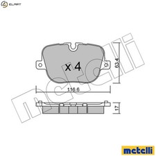 BRAKE PAD SET DISC BRAKE