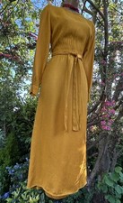 ZARA PRINTED MIDI DRESS. ORANGE. 8791/058. SIZE S