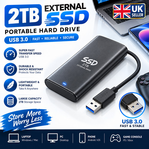 2tb external hard drive ssd - hard,
