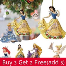 Festive 8cm Christmas Princess Acrylic Cartoon Pendant Ornaments Xmas