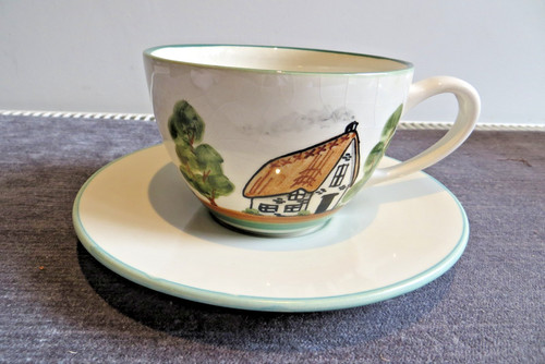 Bovey pottery hand - pottery, painted