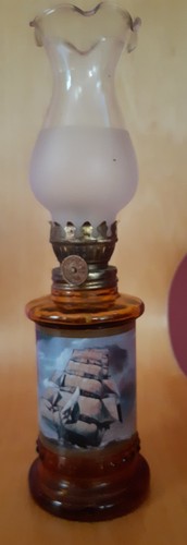 Vtg 70s mini oil lamp - vtg,