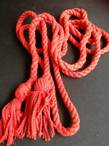 Red rope belt 128ins 325ins - red,
