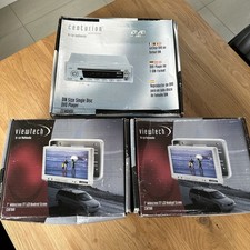 Viewtech Multimedia Headrest Screens & Centurion In Car DVD Player *New*