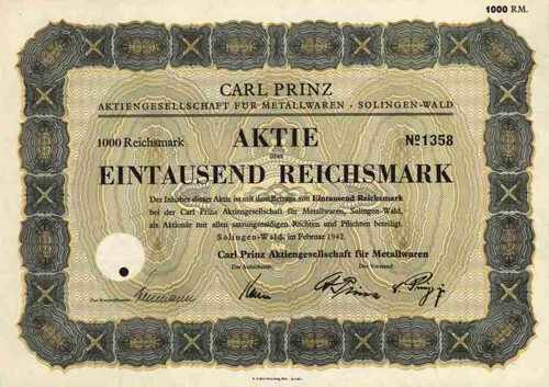 Carl prinz cutlery - carl, factory