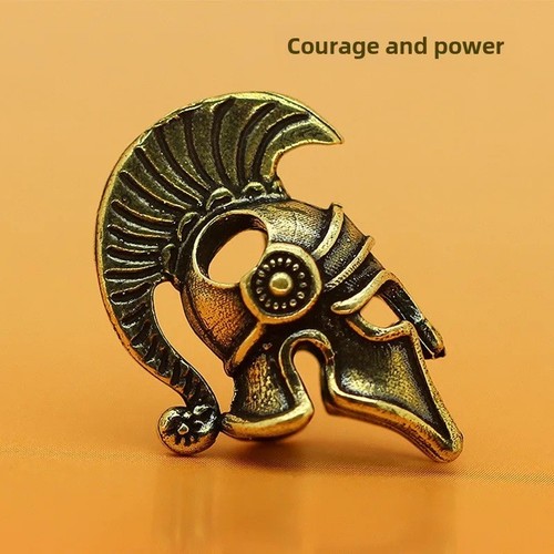 Mini spartan helmet brass - mini,
