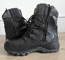 Cobra Boots Size 8 Hiking Patrol Military Leather Army Tactical Safety  Zip Up