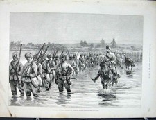 Original Old Antique Print