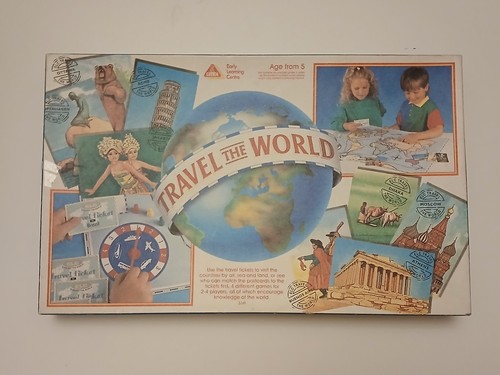 Vintage travel the world - travel, board