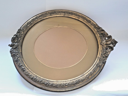 Large oval antique - antique, gesso