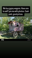 gypsy wagon / dray / vardo / bowtop / horse drawn / reading wagon/ 