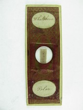 Antique microscope slide.  "Whalebone". Polar.