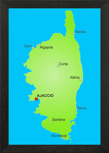 Corsica map france - corsica,