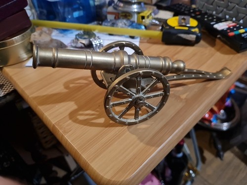 Brass cast table cannon 6inch - cast,