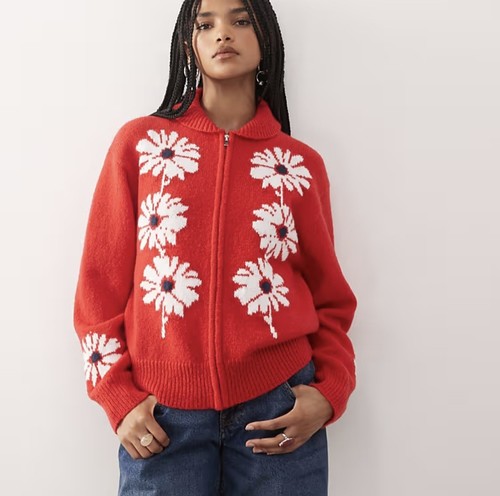 Reclaimed vintage knitted zip - reclaimed,