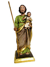 Vtg mexican santos hand carved - vtg,