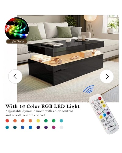 Modern high gloss led coffee - modern,